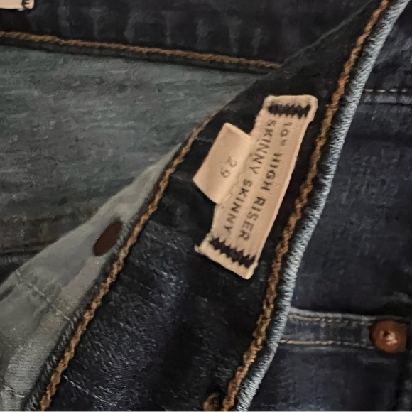 Madewell 10” High-Rise Skinny Skinny Jeans – Size 29 – Dark Wash - Picture 7 of 10